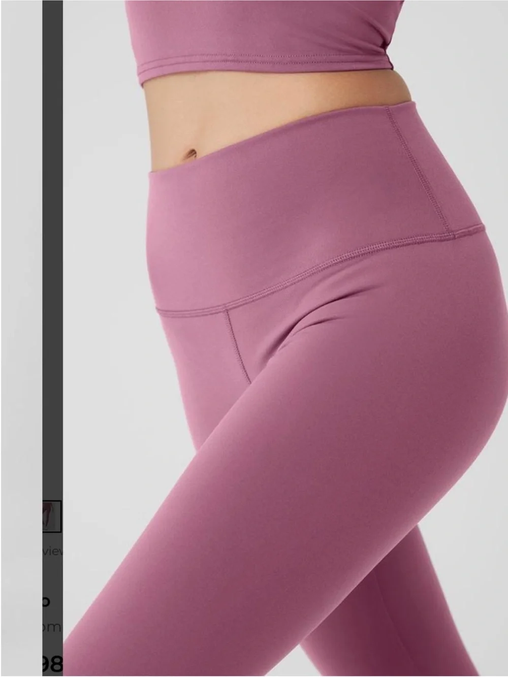 ALO Yoga Mulberry High-Rise Leggings- size M